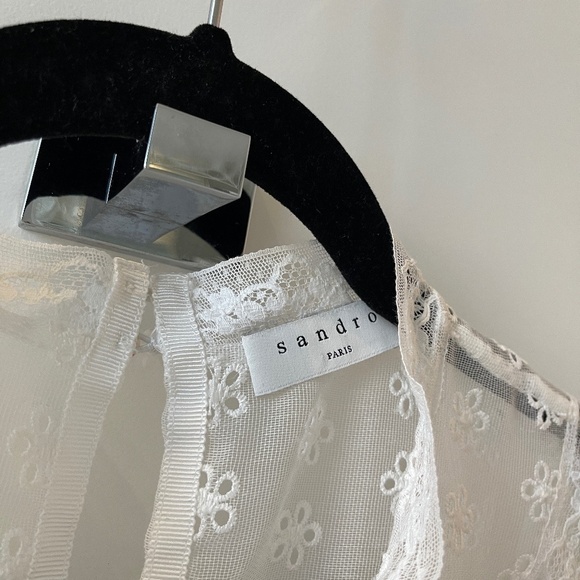 SANDRO BLOUSE TOP SIZE 3 - Picture 11 of 15